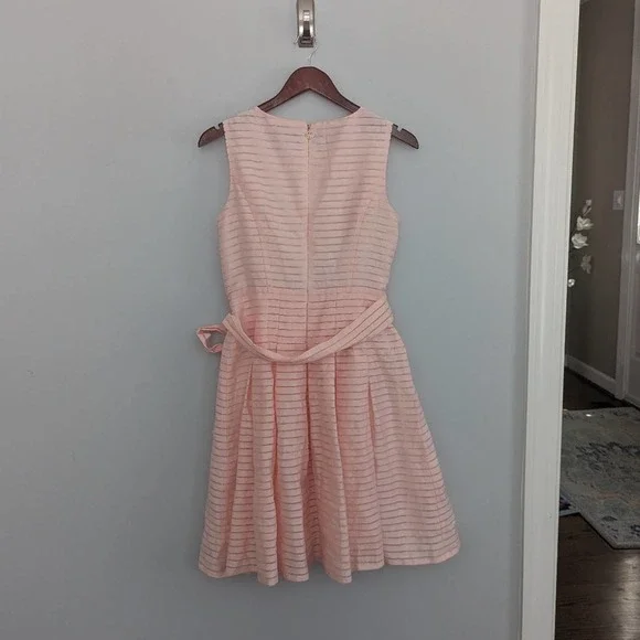 Tommy Hilfiger Pale Pink Ribbon Dress Size 6 Aline Spring Easter - Picture 6 of 6